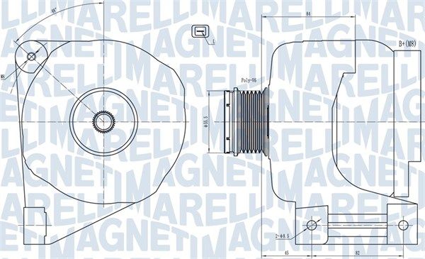 MAGNETI MARELLI kintamosios srovės generatorius 063731673010